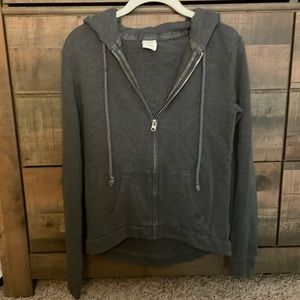 Hooded Grey Abercrombie zip-up